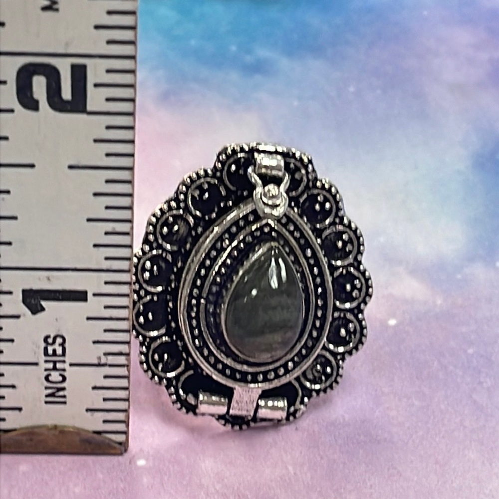 Labradorite Poison ☠️ Ring - Picture 12 of 15
